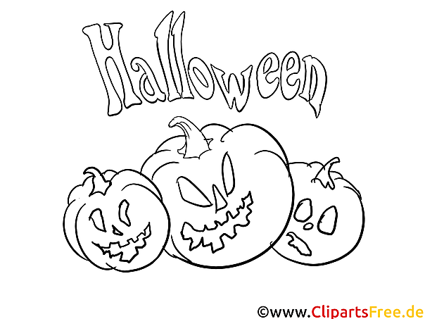 Kürbis Vorlagen zum Ausmalen von Halloween zum Ausdrucken
