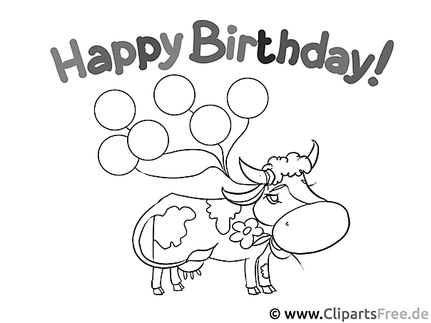 Colouring books to print  - Happy Birthday