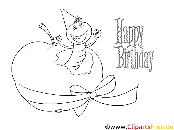 Funny Coloring to Birthday for free