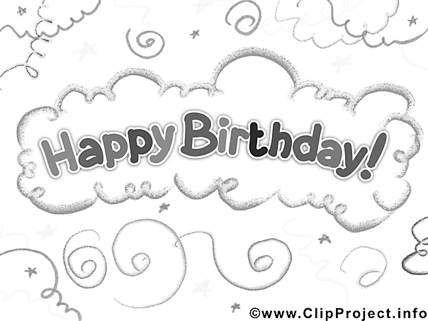 Gratis Coloring Sheet Birthday