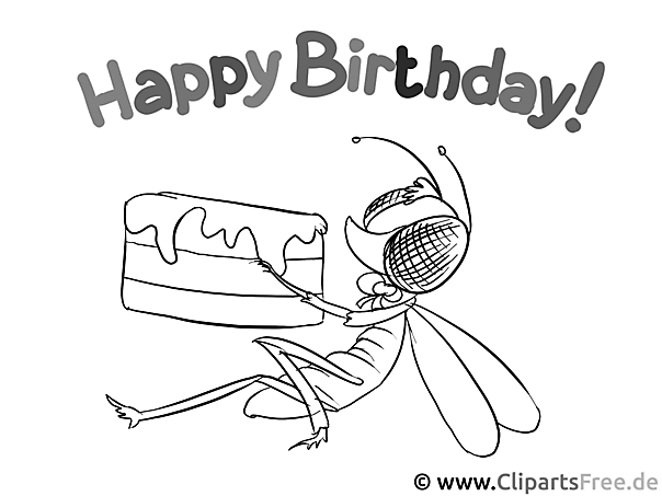 Happy Birthday Coloring Page