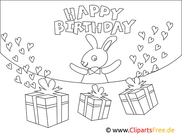 Happy Birthday kolorowanki urodziny