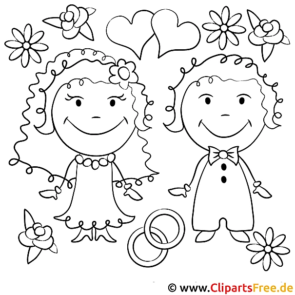 Ausmalbild Hochzeit Ausmalbild Hochzeit