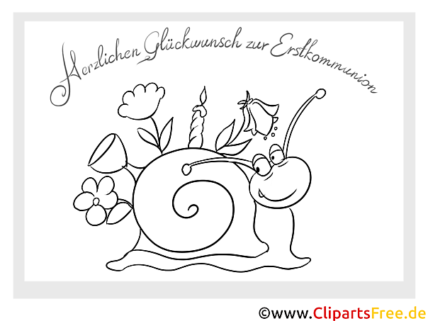 Schnecke Blumen Ausmalbilder zur Kommunion Schnecke Blumen Ausmalbilder zur Kommunion