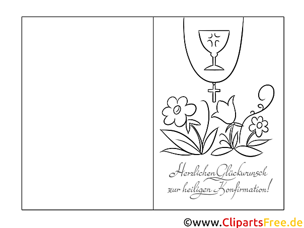 Blume Kelch Einladungen zur Konfirmation selbst basteln