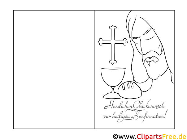 Jesus Christus Einladungen zur Konfirmation selbst basteln