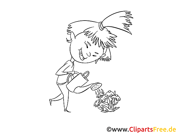 Girl Coloring Picture - Free online Coloring Pictures for Children