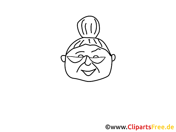 Kostenloses Ausmalbild einer fröhlichen Dame im PDF-Format Kostenloses Ausmalbild einer fröhlichen Dame im PDF-Format