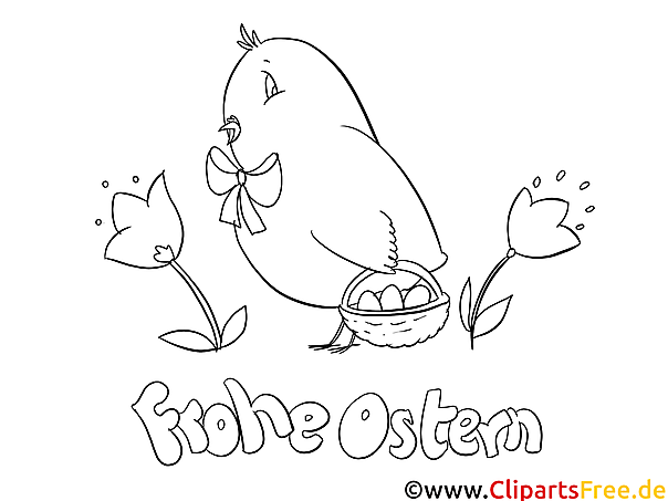 Kostenloses Ausmalbild Huhn mit bunten Eiern als PDF Malvorlage Kostenloses Ausmalbild Huhn mit bunten Eiern als PDF Malvorlage