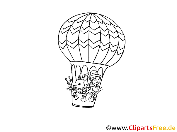 PDF Ausmalbild Luftballon