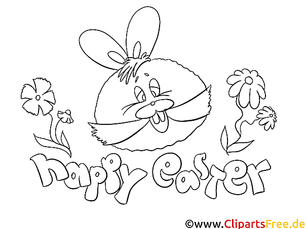 Kostenloses Ausmalbild Osterhase im PDF-Format für Kinder Kostenloses Ausmalbild Osterhase im PDF-Format für Kinder