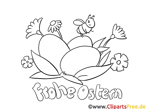 Kostenloses Ausmalbild mit Ostereiern und Blumen im PDF-Format Kostenloses Ausmalbild mit Ostereiern und Blumen im PDF-Format