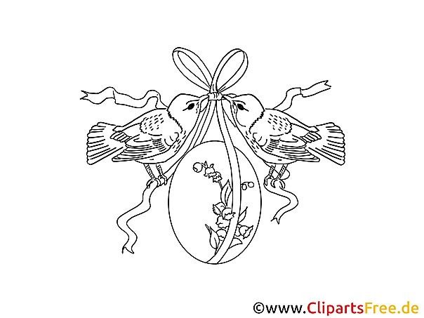 Kostenloses Ausmalbild mit Vögeln und Blumen im PDF-Format