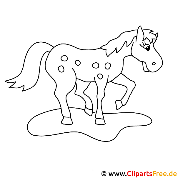 Kostenloses Ausmalbild Pferd im PDF-Format - Malvorlage gratis Kostenloses Ausmalbild Pferd im PDF-Format - Malvorlage gratis