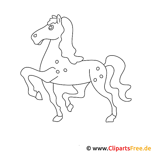 Kostenloses Ausmalbild Pferd als PDF – Kreative Malvorlage gratis