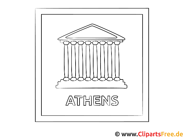 Athen Reisen Ausmalbild Athen Reisen Ausmalbild