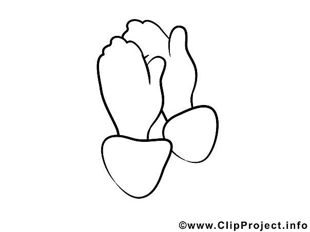 Kostenloses Ausmalbild von Händen im PDF-Format für Kinder