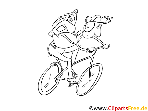 Kostenloses Ausmalbild Fahrradfahrer – Malvorlage im PDF-Format Kostenloses Ausmalbild Fahrradfahrer – Malvorlage im PDF-Format