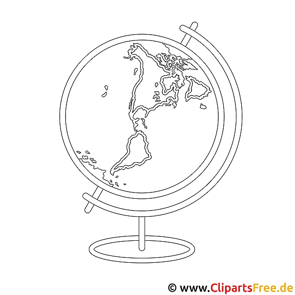 Kostenloses Ausmalbild Globus als Malvorlage im PDF-Format Kostenloses Ausmalbild Globus als Malvorlage im PDF-Format