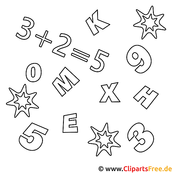 Kostenloses Ausmalbild mit Zahlen und Buchstaben als PDF Kostenloses Ausmalbild mit Zahlen und Buchstaben als PDF