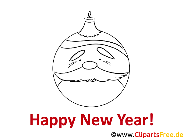 Kostenloses Ausmalbild Weihnachtskugel als PDF Malvorlage
