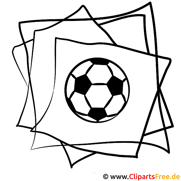 Kostenloses Ausmalbild Fußball als Malvorlage im PDF-Format Kostenloses Ausmalbild Fußball als Malvorlage im PDF-Format