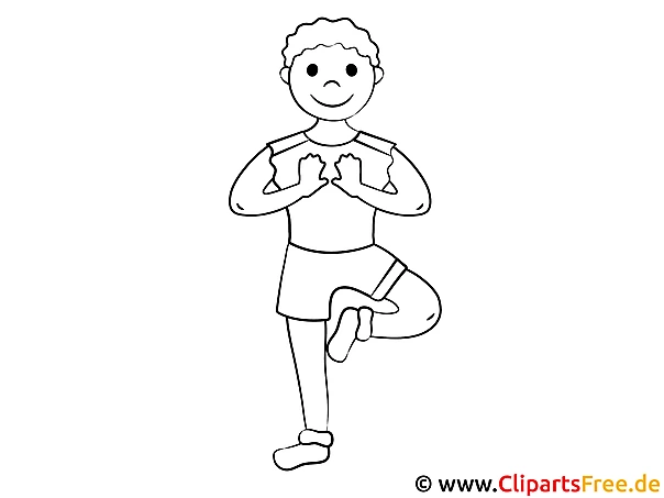 Kostenloses Ausmalbild Yoga-Kind als Malvorlage im PDF-Format Kostenloses Ausmalbild Yoga-Kind als Malvorlage im PDF-Format