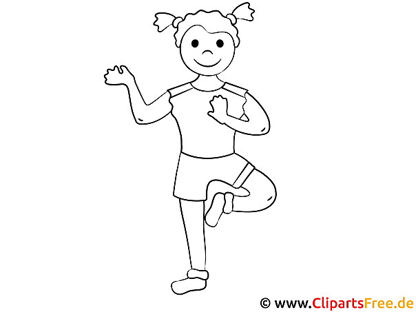 Kostenloses Ausmalbild für Kinder: Fröhliches Mädchen im PDF Kostenloses Ausmalbild für Kinder: Fröhliches Mädchen im PDF