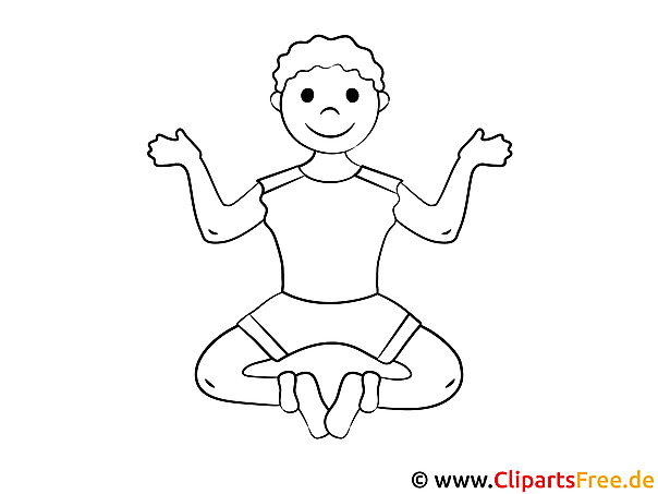 Kostenloses Ausmalbild für Kinder: Meditierendes Kind als Malvorlage PDF Kostenloses Ausmalbild für Kinder: Meditierendes Kind als Malvorlage PDF