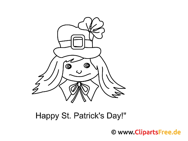 Kostenloses Ausmalbild für St. Patricks Day im PDF-Format Kostenloses Ausmalbild für St. Patricks Day im PDF-Format