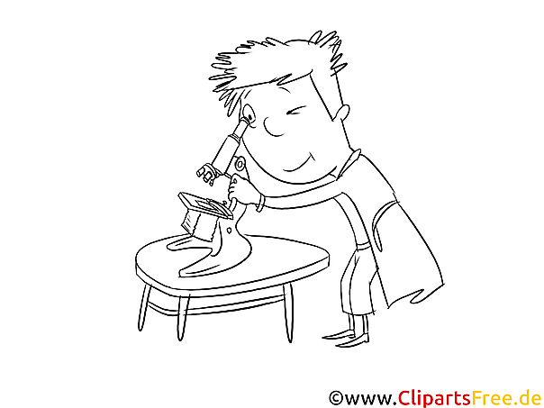 Kostenloses Ausmalbild Wissenschaftler im PDF-Format zum Ausmalen Kostenloses Ausmalbild Wissenschaftler im PDF-Format zum Ausmalen