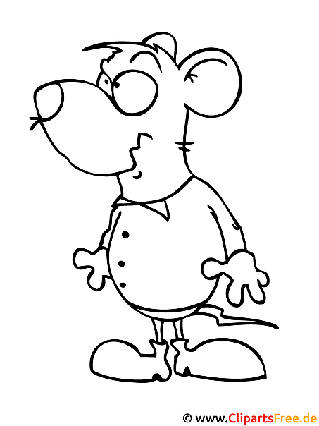 Kostenloses Ausmalbild einer süßen Maus als PDF Malvorlage Kostenloses Ausmalbild einer süßen Maus als PDF Malvorlage