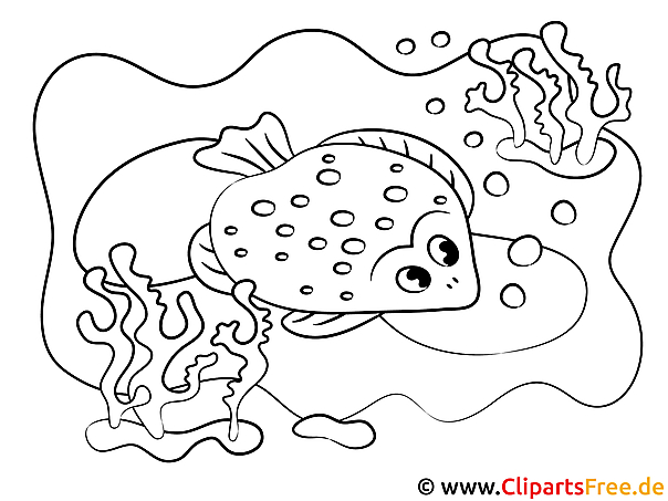 Kostenloses Ausmalbild eines Fisches – Malvorlage im PDF-Format Kostenloses Ausmalbild eines Fisches – Malvorlage im PDF-Format