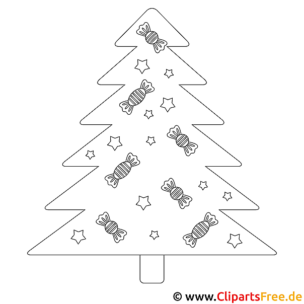 ausmalbild weihnachten tannenbaum
