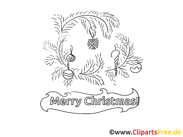 Merry Christmas Picture to color
