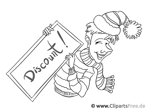 Discount Ausmalbild für Kinder kostenlos ausdrucken
