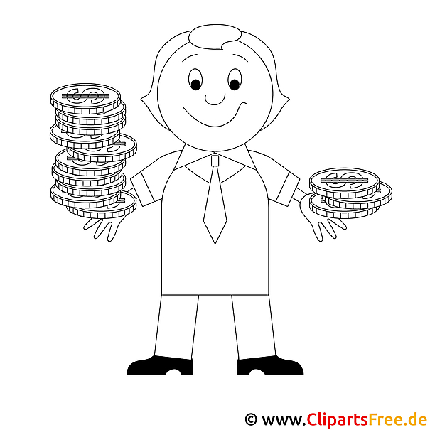 Gold Bild, Malvorlage gratis