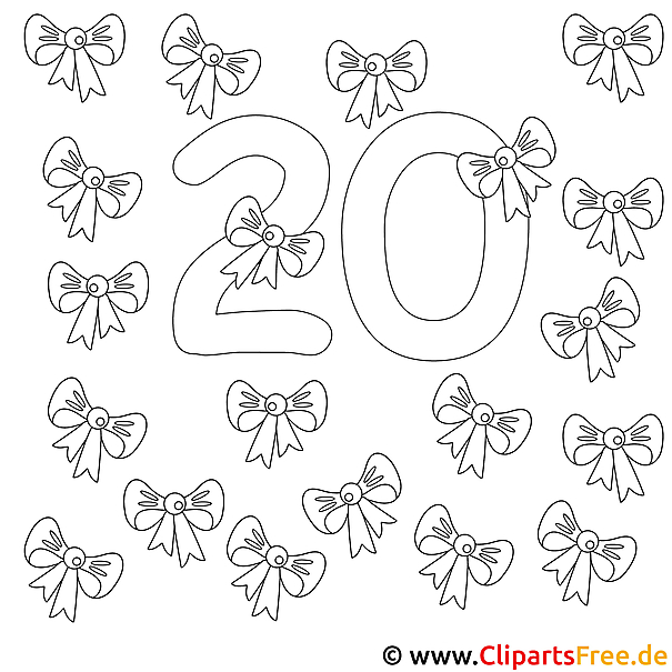 Zahl 20 - Zahlen lernen