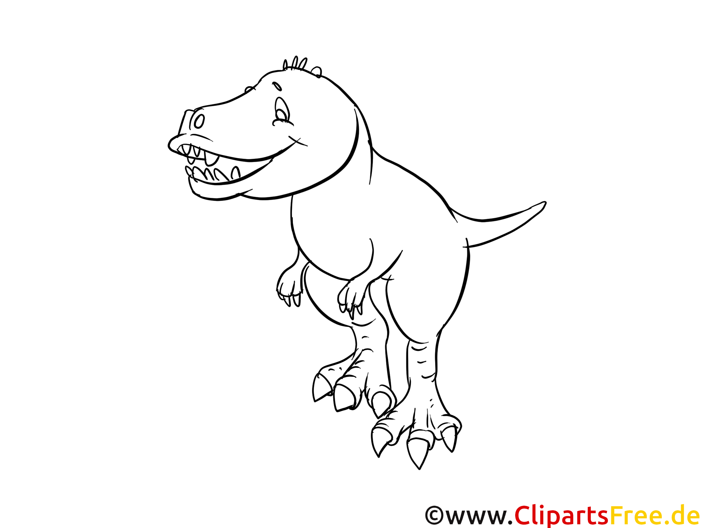 Malvorlage Dinosaurier Rex – Deutsche Tapeten