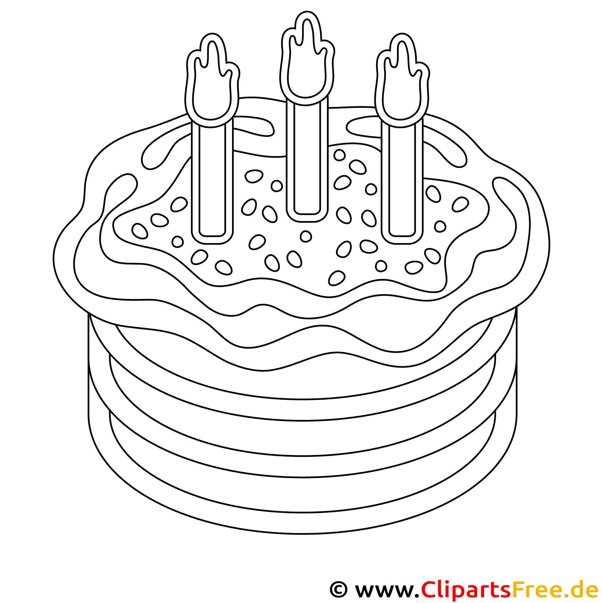 Drei Jahre Geburtstag Bild Zum Ausmalen Vorlage Ausmalbild | My XXX Hot
