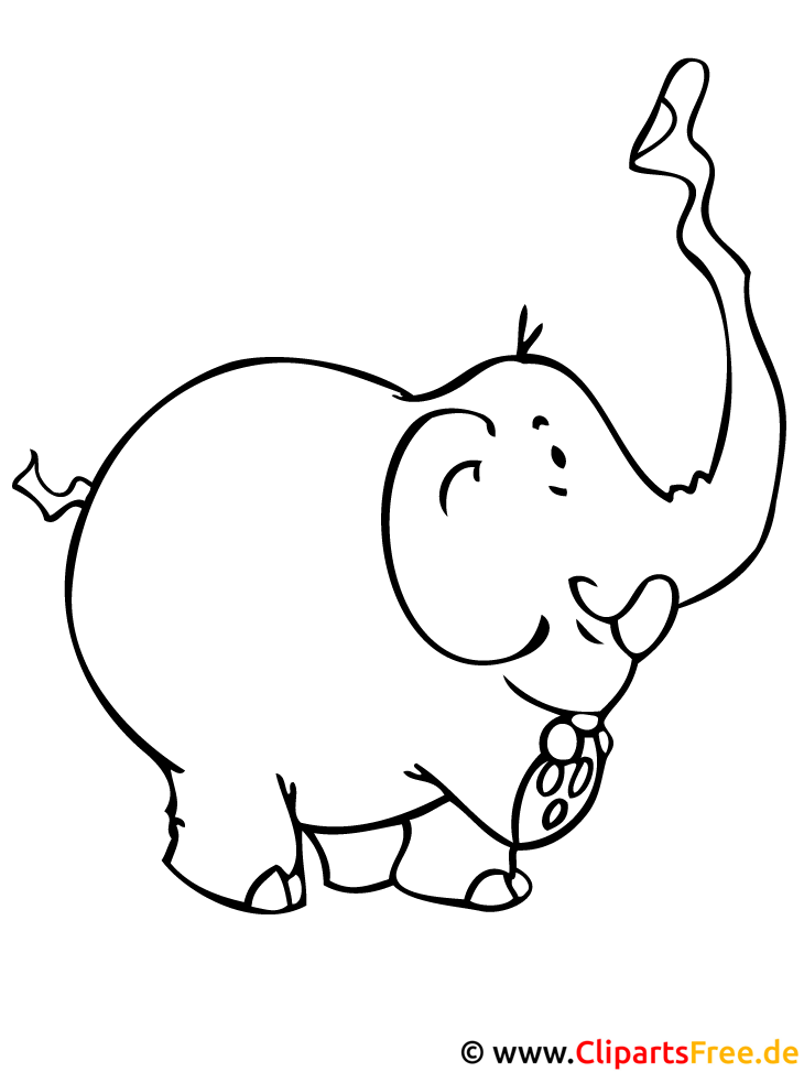 ausmalvorlage elefant