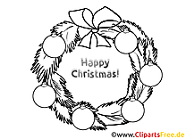 Happy Christmas Coloring Page