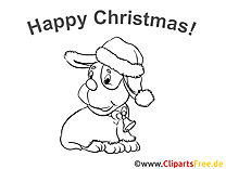 Happy Christmas coloring pages for free