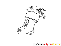 Boots with gifts coloring page for free
