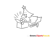 क्रिसमस ट्री गहने खोल देता है बच्चों के लिए मुफ्त रंग पेज