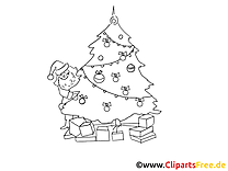 Christmas Tree Toys Pictures, Coloring Pages, Window Colors for Christmas