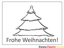 Christmas Tree Star Gratis Fönsterfärgbilder och Fönsterbilder