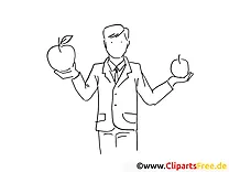 Äpfel mit Äpfeln vergleichen - Bilder zum Drucken und Ausmalen