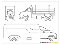 American trucks coloring pages for free