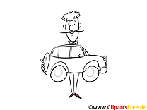 Car buying coloring picture, picture, graphic, illustration
